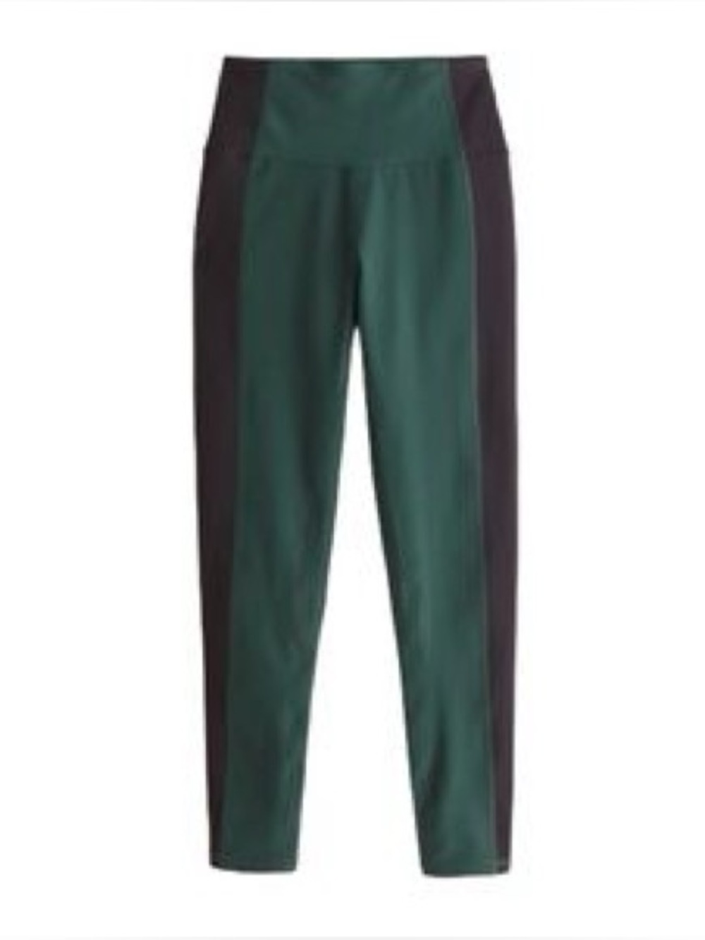Abercrombie YPB Colorblock Leggings in Green / Black - L Short
